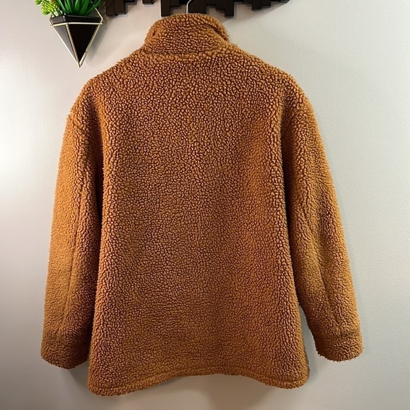 SHINESTAR Flap Pocket Teddy Coat Size Large *Flaws - Picture 6 of 11